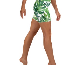 Women’s Yoga Shorts Jungle Green Yoga/Pilates/Fitness