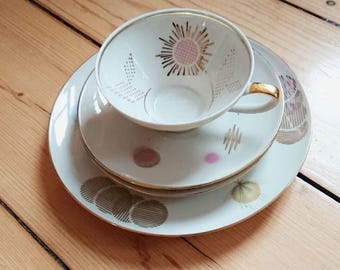 プレート ボウル シューマン アルツベルグ 磁器 赤 オレンジ 白