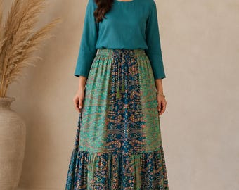 Handmade silk skirt