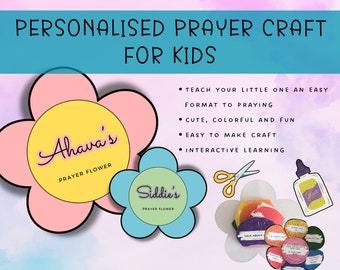 Teach Children How to Pray, Prayer Craft for Kids, The Lord's Prayer, Sunday School, Sabbath School, Christian Homeschool, Praying Kids.