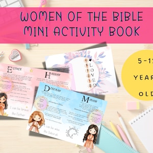 Women of the Bible Activity Book: Christian Homeschool Printable (PDF)