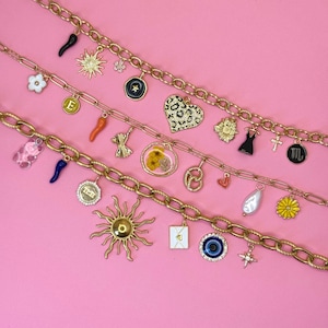 Customizable charm necklace