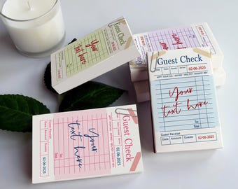 Bulk Retro Party Decor,Vintage guest favors for wedding/Birthday/Bachelorette , "Guest check" Matchboxes