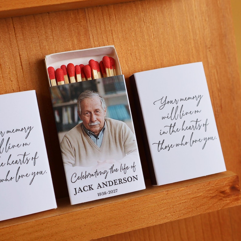 Memorial Matchbox Favor – in Loving Memory Keepsake - Etsy