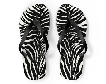 Zebra Flip Flops by Explore & Wonder Co.