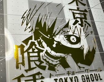 Anime Vinyl Decal Sticker- Japanese- Tokyo Ghoul - Car Window Laptop Water Bottle