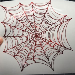 Spider Web Vinyl Decal: Full Size web, Sider , Car, sticker, window, laptop