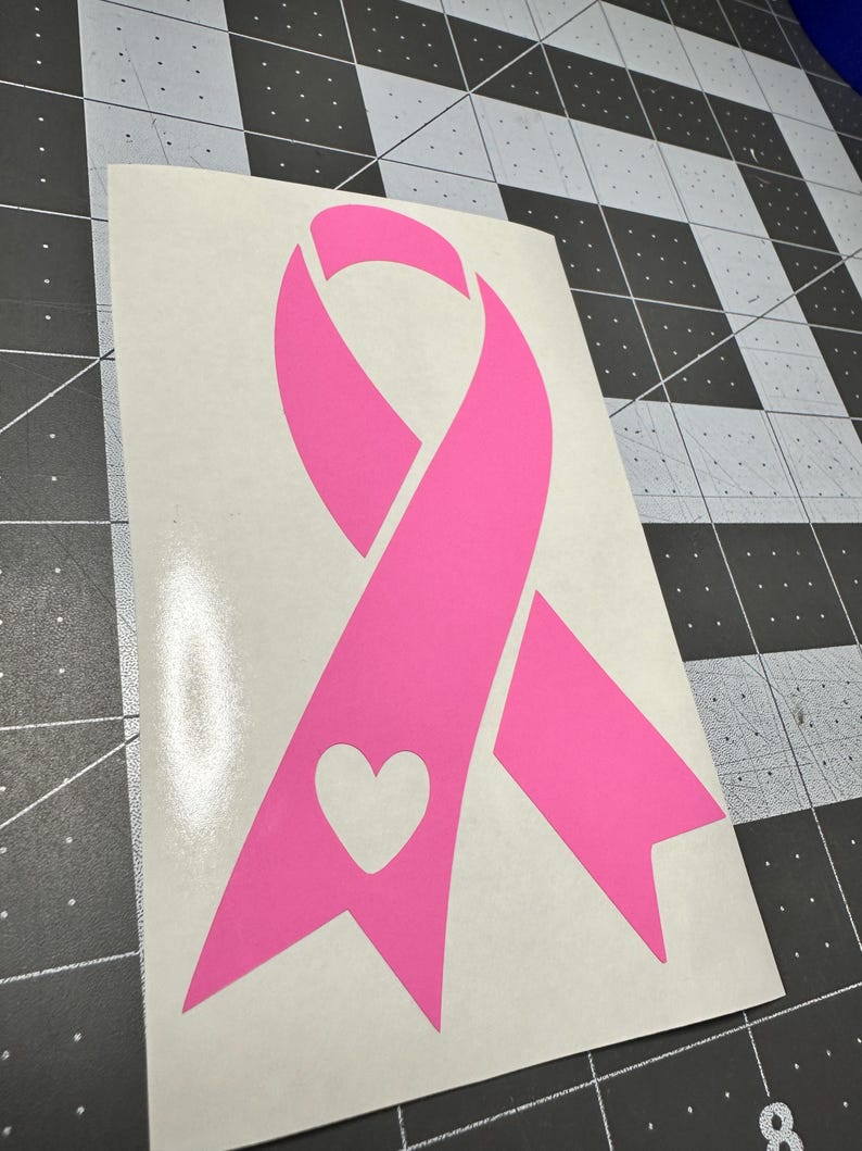 Cancer Awareness Ribbon Vinyl Decal: Custom Car Window Sticker - Etsy