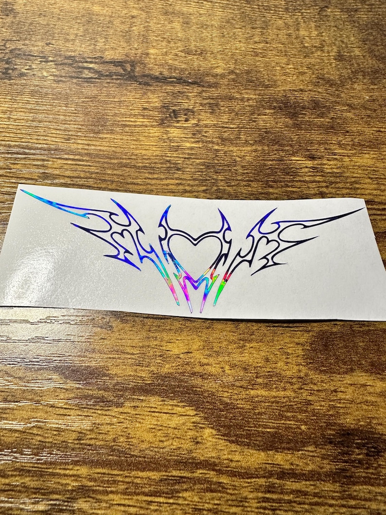 Car Tramp Stamp Heart Barbwire Decal Sticker Style 3 Car Window Laptop