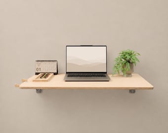 Murphy Wall Desk, Foldable Plywood Desk, Space Saving Gift