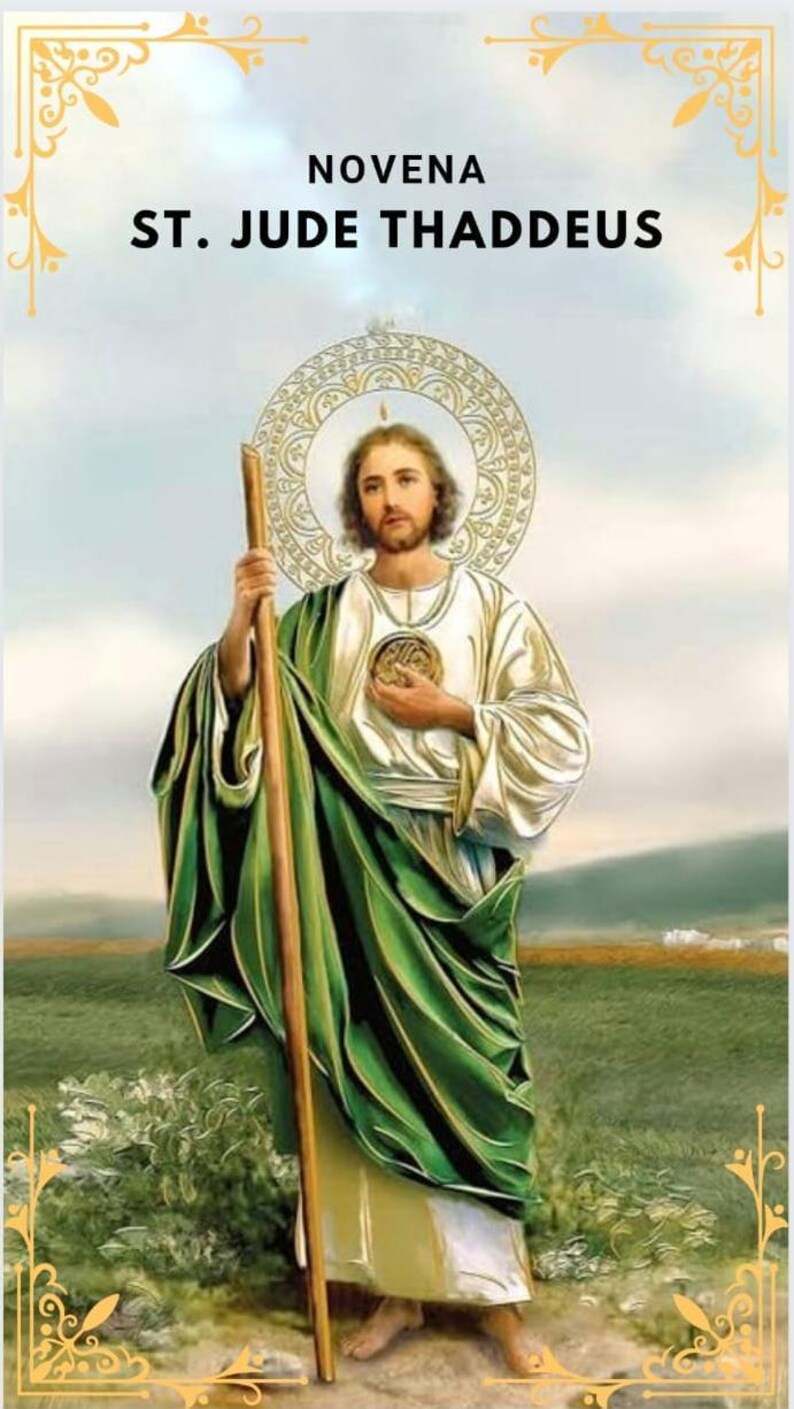 St Jude Devotion/printable Saint Jude Prayer/prayer Card/prayer Digital ...