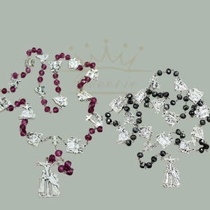 Handmade Stations Of The Cross Rosary I Way of The Cross Rosary I Catholic Chaplet Prayer