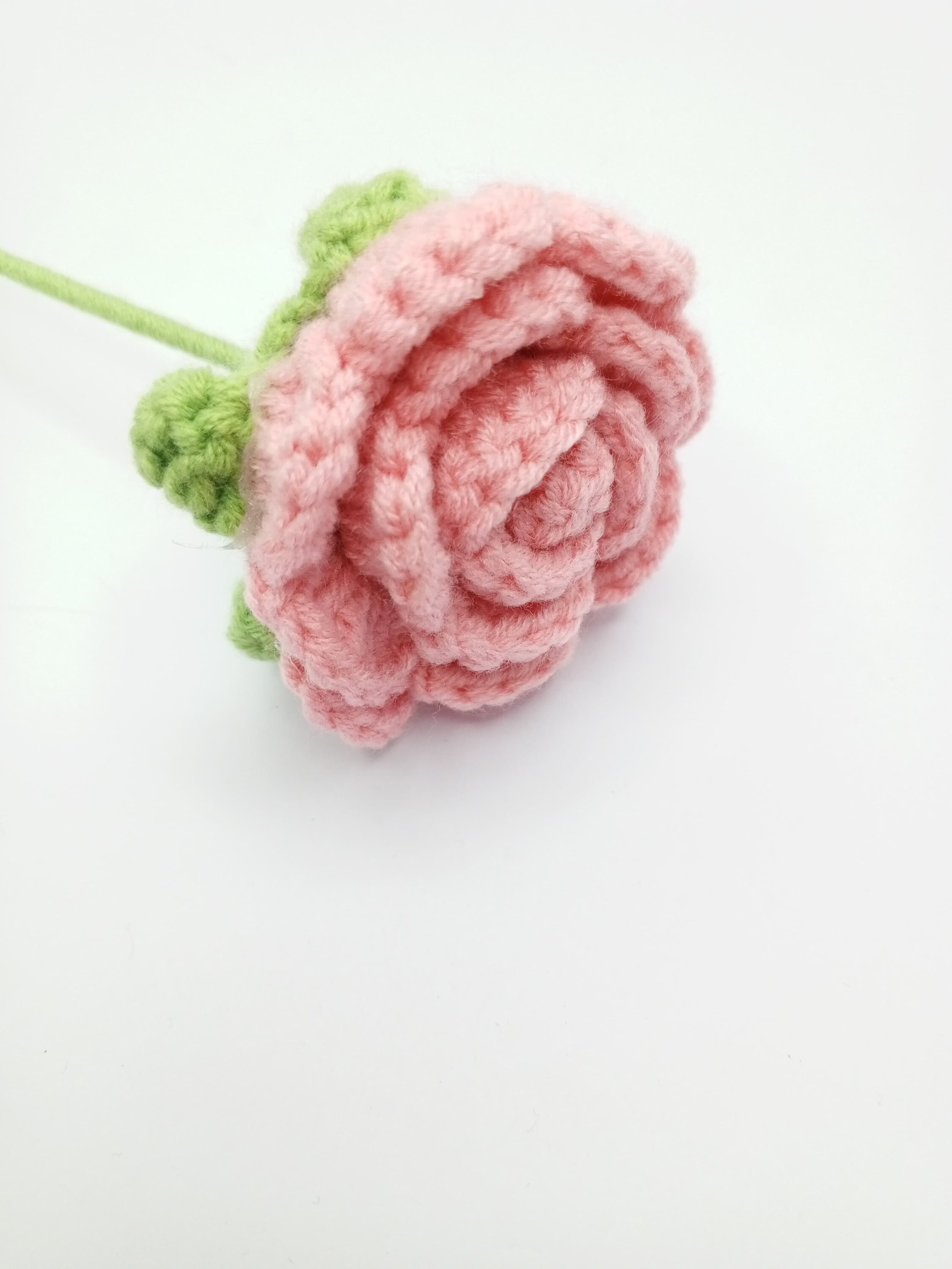 Pink Crochet Roses Pink Rose Flower/crochet Roses/crochet Flower/home Decor/floral ...