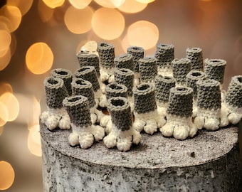 Crochet Cat Paw Chair Leg Protectors Set of 16