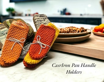 Cast Iron Pan Handle Holders Set of 4 (2 long and 2 shorter)