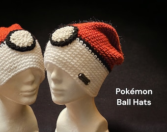 Pokémon Ball Beanie with glow in the dark center ball