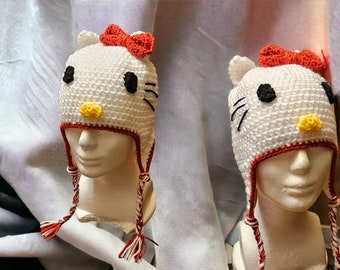 Hello Kitty Crochet Hat