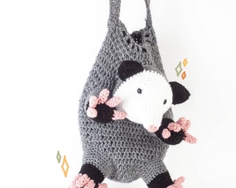 Crocheted Opossum Bag (Large)