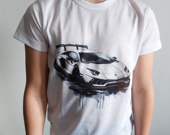 T-shirt enfant "voiture modèle 3" personnalisé