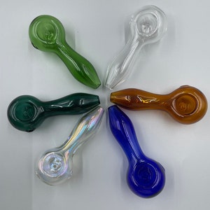 4 Inch Glass Smoking Pipe,Clear Handblown Pipe,Borosilicate Glass Pipe,Spoon Pipe,Smoking Bowl,Cute Girly Bowl