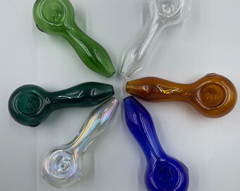 4 Inch Glass Smoking Pipe,Clear Handblown Pipe,Borosilicate Glass Pipe,Spoon Pipe,Smoking Bowl,Cute Girly Bowl