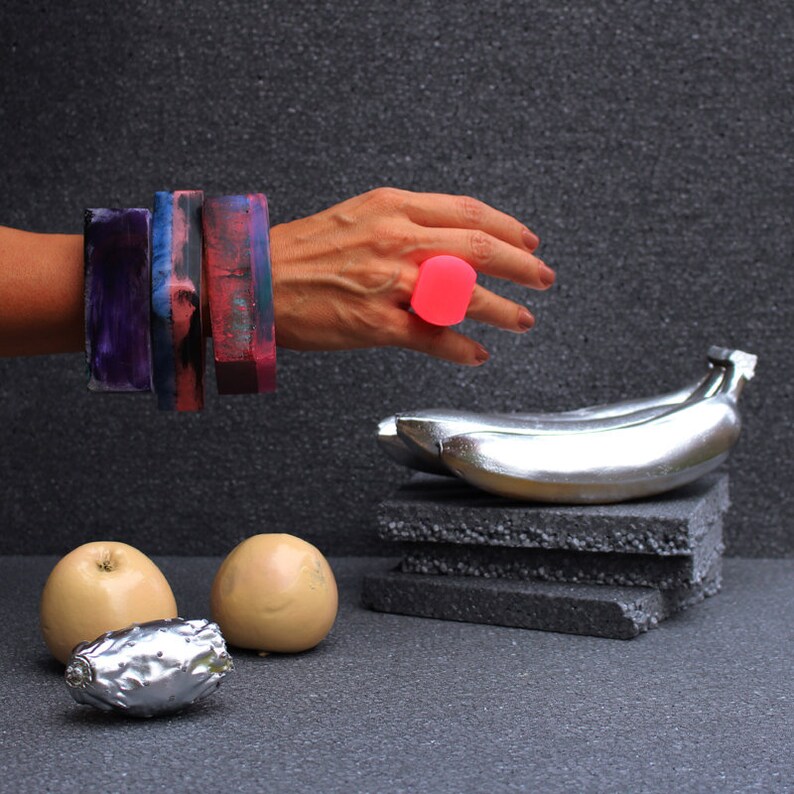 resin bangle resin bracelet handmade in italy AS/_20 italian jewelry