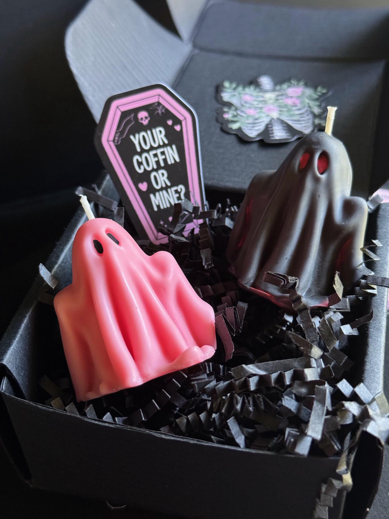 Ghost Candles | Halloween Ghosts | Halloween Candles | Autumn Candles | Soy Candle | Pink Halloween | Ghoul | Halloween Decor