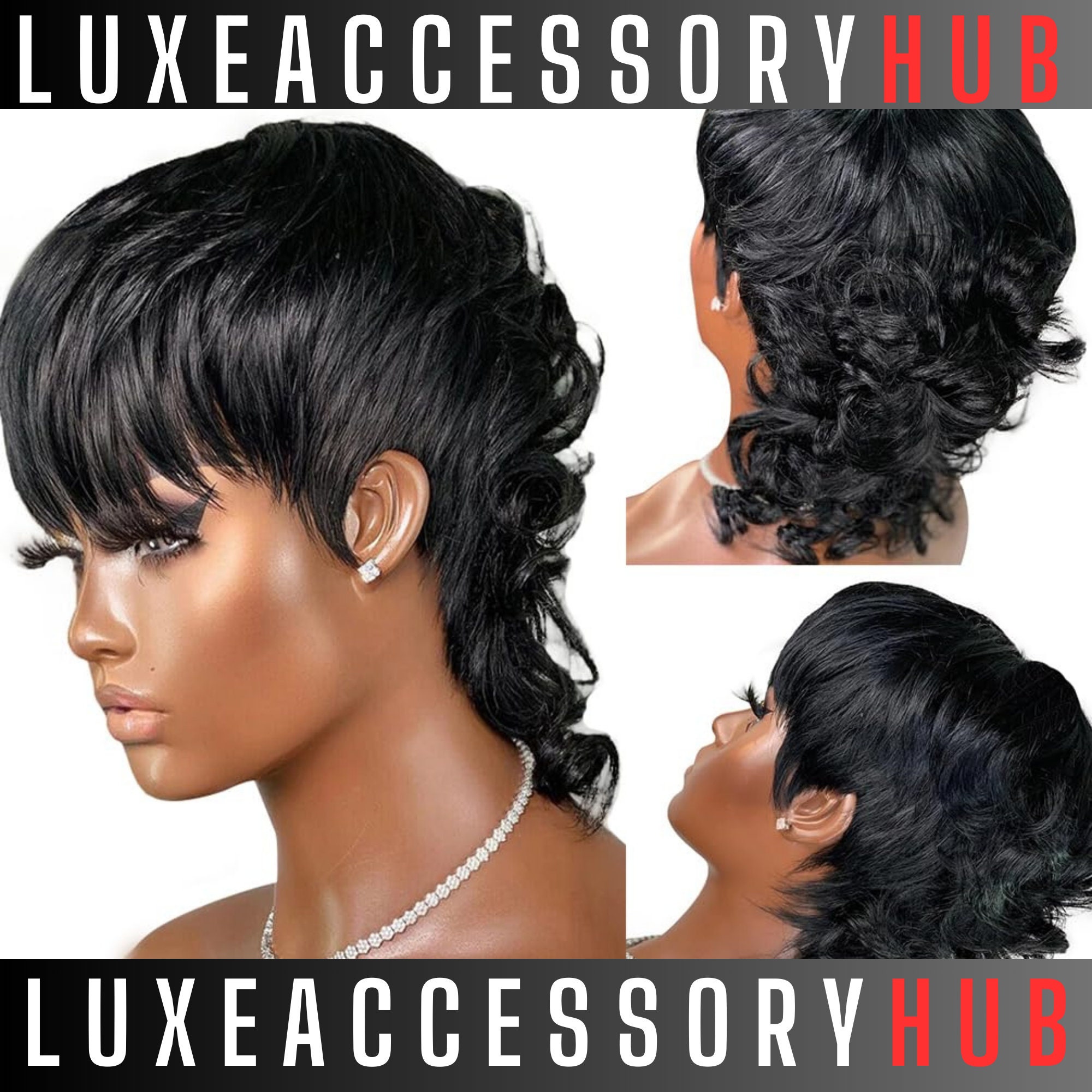 Short Wigs for Black Women Etsy UK