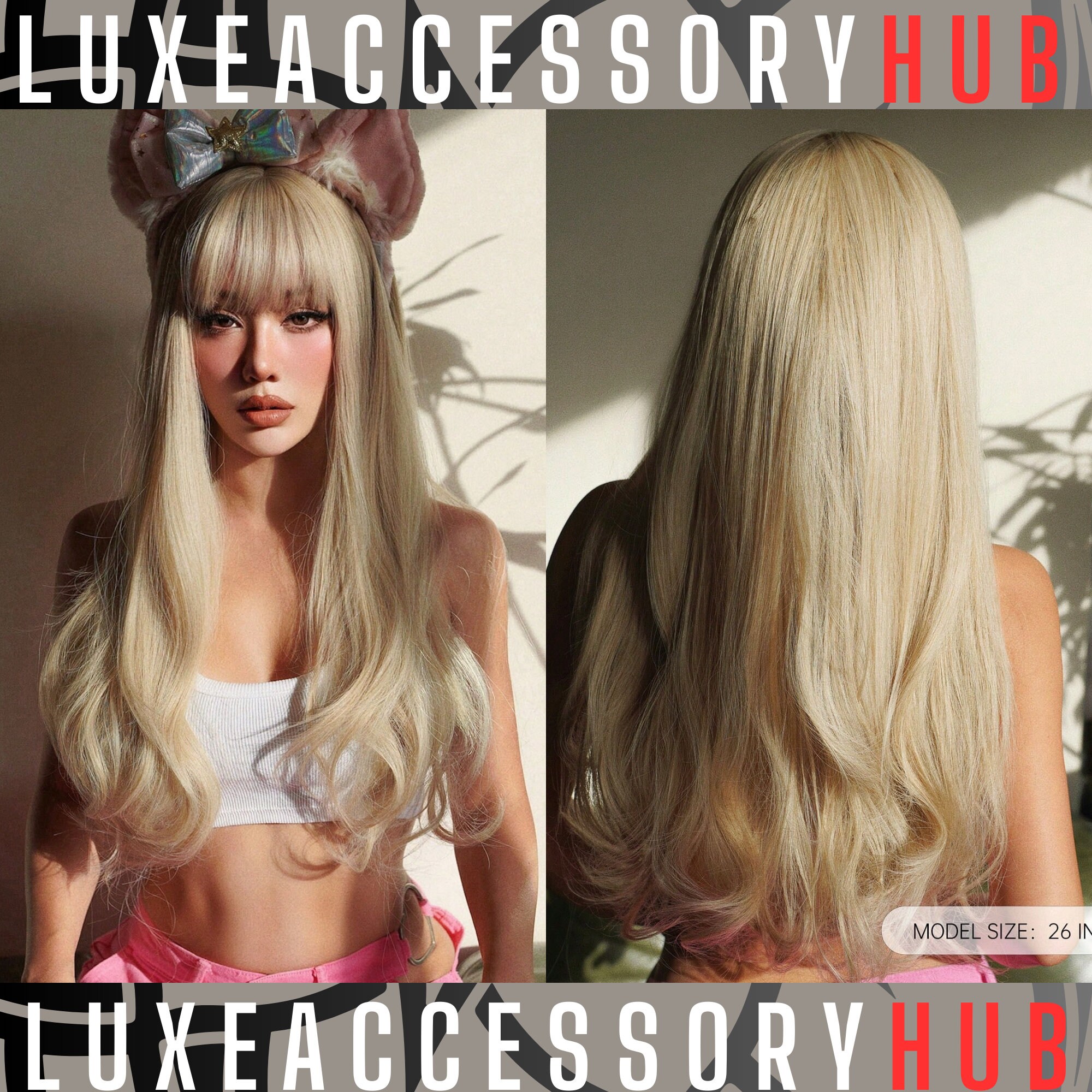 Blonde Cosplay Wig Etsy