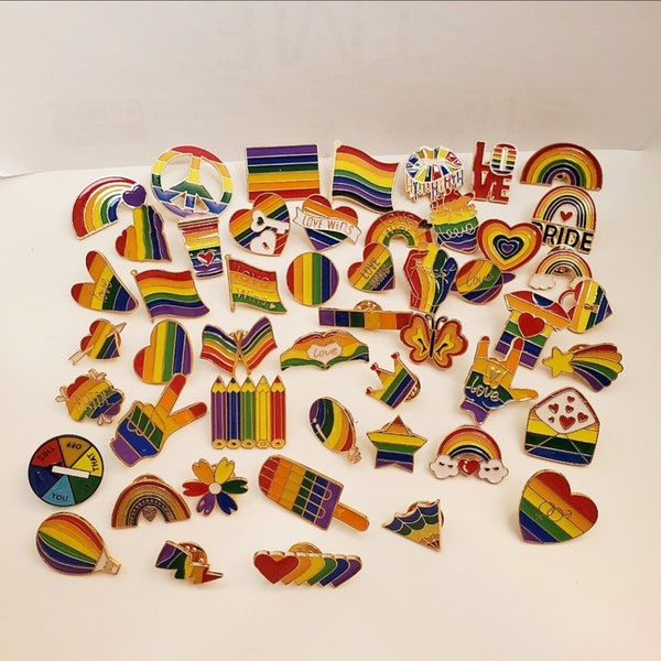 Variety of LGBTQ+ Pride Pins / Accessories