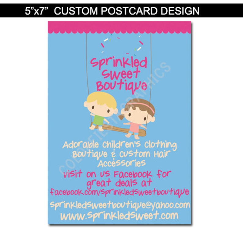plus a round of UNLIMITED complimentary edits Custom Postcardnotecardinvitation design 5x7