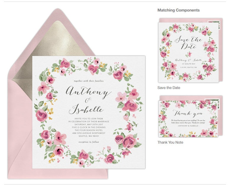 plus a round of UNLIMITED complimentary edits Custom Postcardnotecardinvitation design 5x7