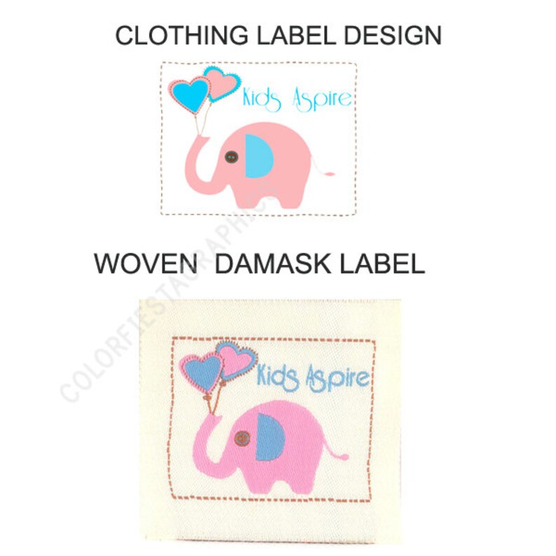 Custom Clothing Label design plus a round edits fabric woven printed sewing tag personalized graphic design artwork unique shop branding image 8