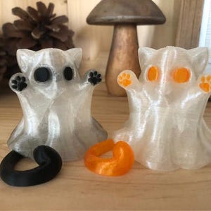 Halloween cat ghost decoration