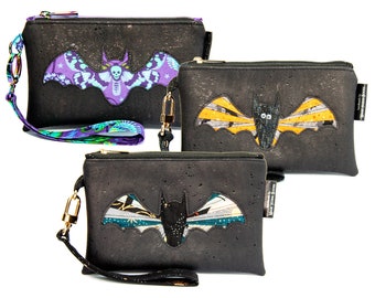 PDF Bag Pattern: Willowherb Wristlet Bat Template