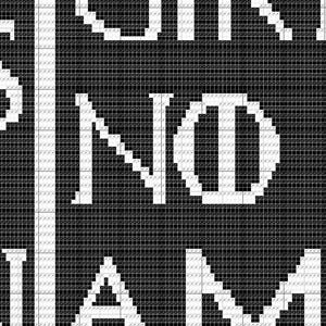 Game of thrones inspired mosaic crochet pattern