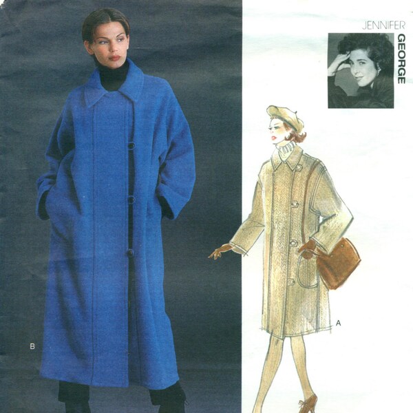 Vogue 1433 COAT Jennifer George VOGUE ATTITUDES ©1994 All Sizes 6 to 22 S M L