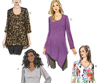 Butterick 6263 PULLOVER TUNICS Size 26W-32W Bust 48 - 54 © 2015 UNCUT