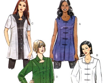 Butterick 6098 Tunics 4 Versions Size 8-16 ©2014 UNCUT/FF