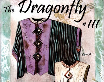 The DRAGONFLY #111 DIANE ERICSON Art Garment Top, Vest & Jacket Uncut / Factory Folds