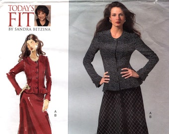 Vogue 2911 Sandra Betzina BLOUSE & SKIRT Today's Fit ©2006 Uncut / Factory Folds