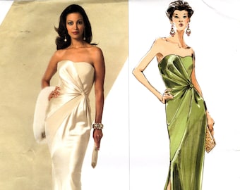 Vogue 2929 BELLVILLE SASSOON Strapless Gown  ©2006 Uncut / Factory Folds Designer Original