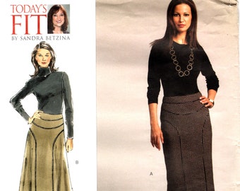 Vogue 1082 STRAIGHT or FLARED SKIRT Sandra Betzina  Today's Fit ©2008 Uncut / Factory Folds