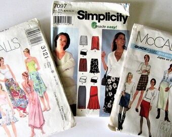 3 Patterns Simplicity 7097 McCall's 3121 McCall's 9650 ALL 3 UNCUT PATTERNS