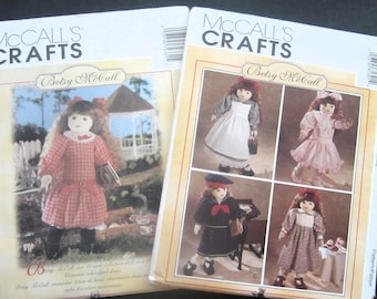 McCall's 7933 & 8139 BETSY McCALL Doll and Clothes Patterns Outfits with Accessories BOTH Patterns