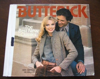 Butterick PATTERN COUNTER CATALOG Store Sewing Book Retro Fashion October 1980