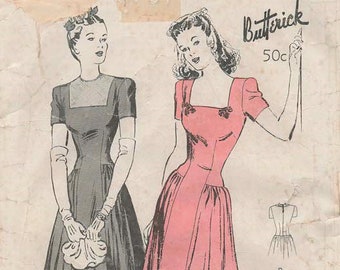 Butterick 2731 Evening Gown 1940s Bust 34