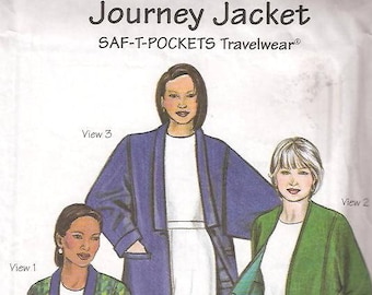 Saf-T-Pockets 9600 JOURNEY JACKET Hide Your Cash  Sizes S - XL Hidden Pockets