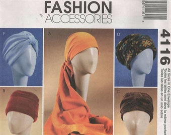 McCall's 4116 TURBANS HEADWRAP & HATS