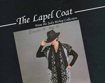 THE LAPEL COAT Judy Bishop Collection Size XSmall - XXLarge ©1995